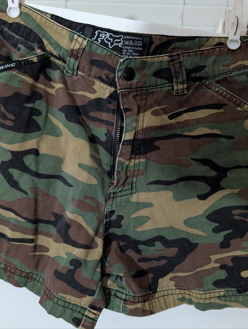 Fox Racing women's Cargo Shorts - Camo Green/Brown/Black